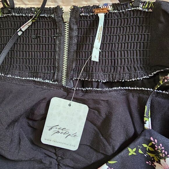 NWT FREE PEOPLE FLORAL IN A BUBBLE MINI DRESS OB1725278 SIZE L / 12 - Picture 14 of 16